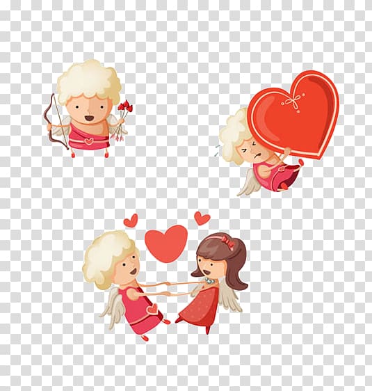 Cupid Illustration, Love Angel transparent background PNG clipart