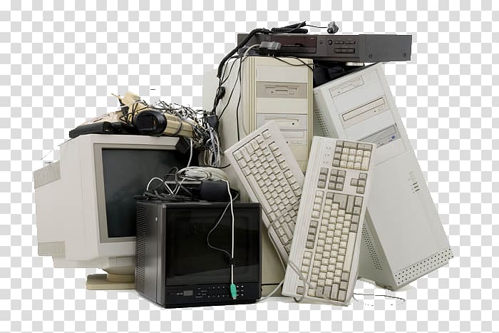 Computer recycling Electronic waste Waste management, Electronic products transparent background PNG clipart
