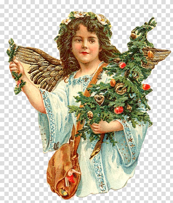 Vintage Christmas Christmas Angel Christmas Day, angel transparent background PNG clipart