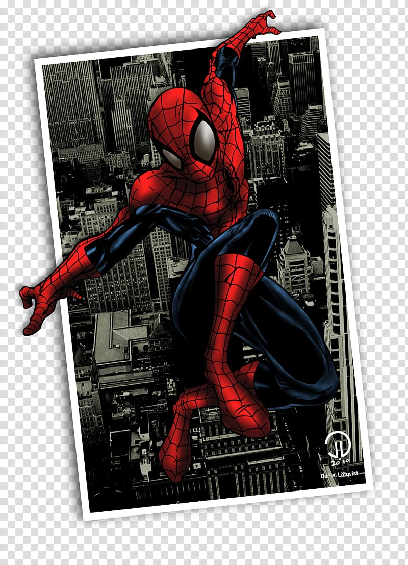 New York City Character Poster Fiction, black cat spiderman transparent background PNG clipart