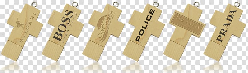 USB Flash Drives Memory Stick Computer data storage USB Makers Intl, wooden cross transparent background PNG clipart