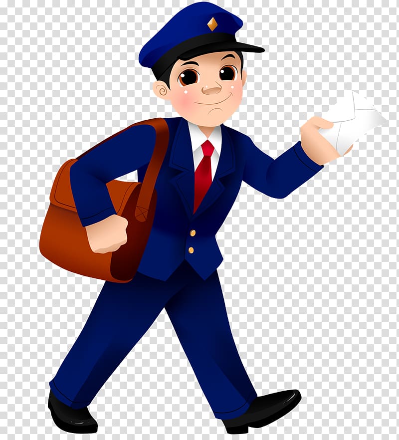 The Postman Mail carrier , Postman transparent background PNG clipart