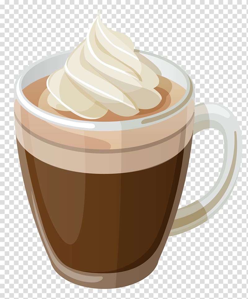 White coffee Espresso Cappuccino Iced coffee, coffe transparent background PNG clipart