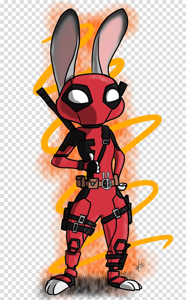 Deadpool Lt. Judy Hopps Nick Wilde YouTube Drawing, chimichanga transparent background PNG clipart