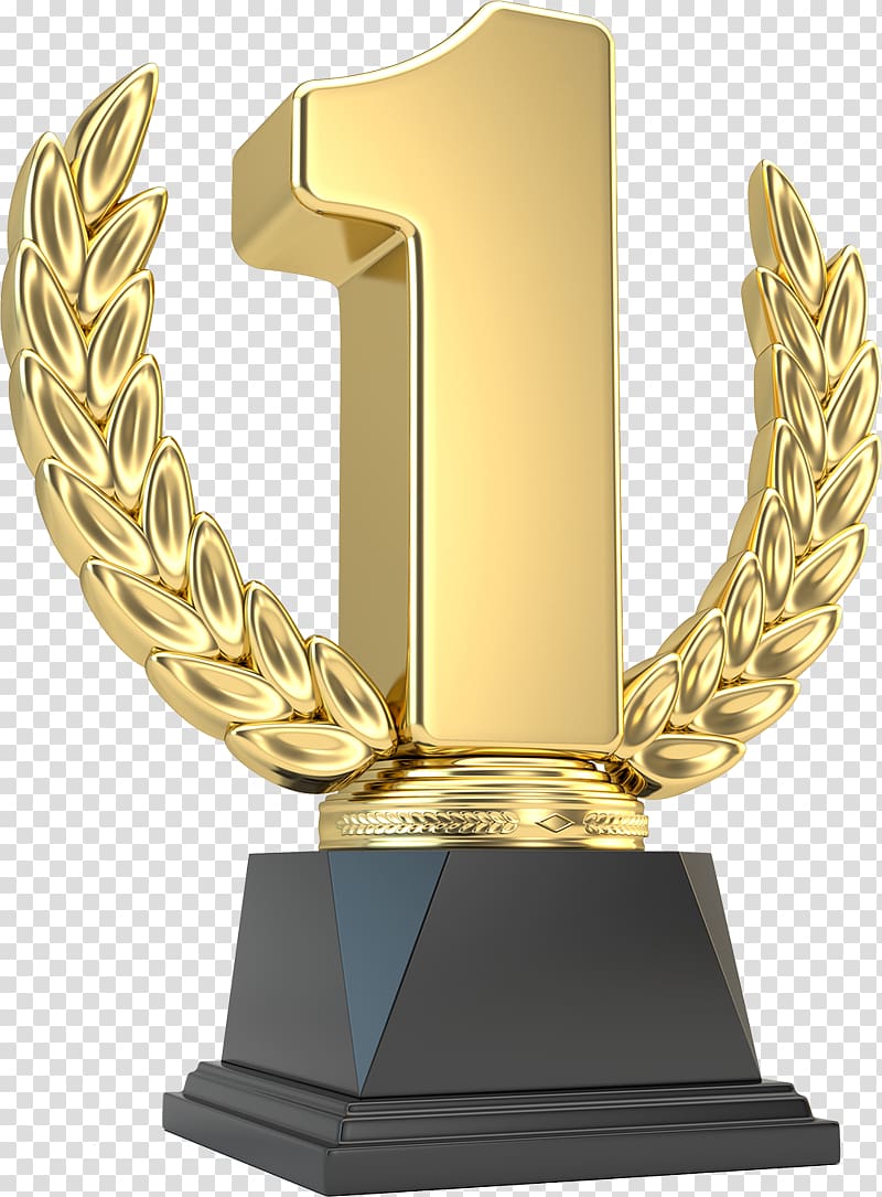 gold 1 trophy art, Trophy Illustration, Cup transparent background PNG clipart