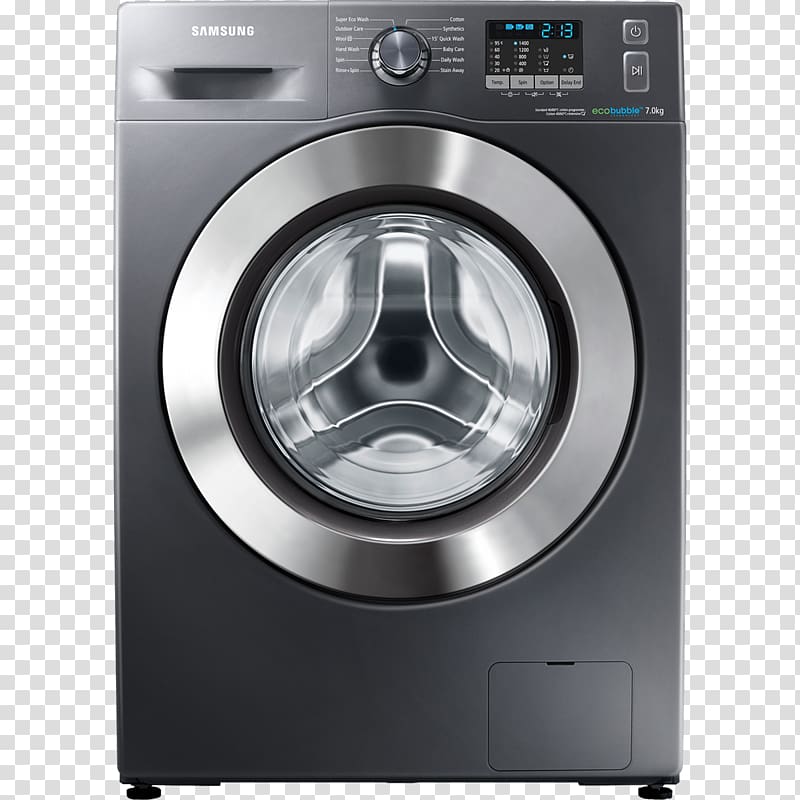 Samsung WF80F5E2W4 Washing Machines Home appliance Samsung Electronics, samsung transparent background PNG clipart