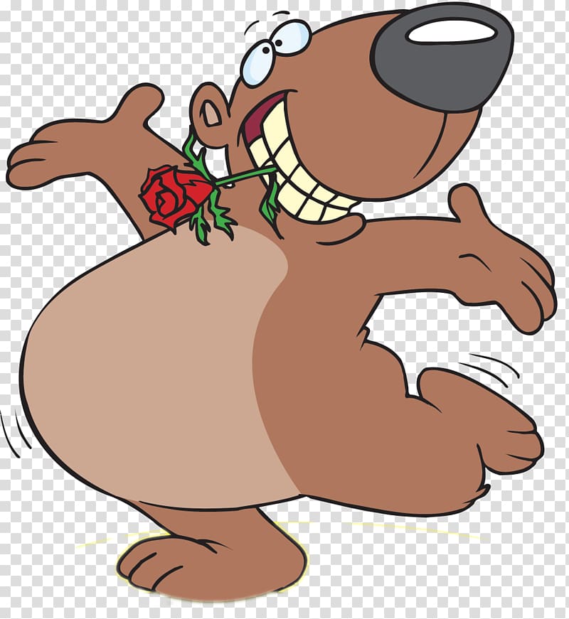 Tame bear Cartoon Animation , little brown bear transparent background PNG clipart