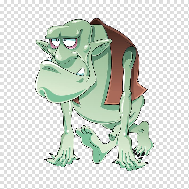 Hulk Cartoon Troll , monster transparent background PNG clipart