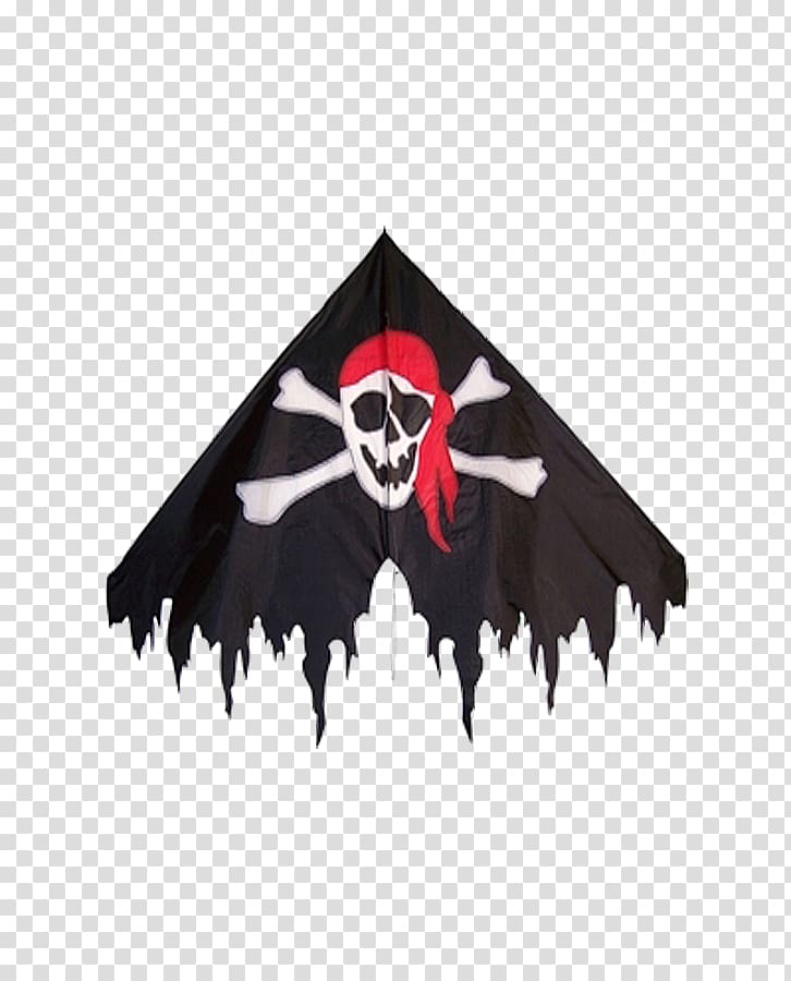 Kite Piracy Jolly Roger Flight, tassel decorative flags transparent background PNG clipart