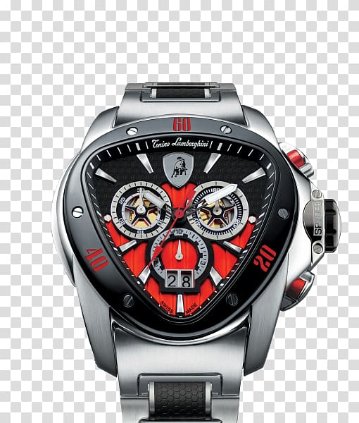 Amazon.com Tonino Lamborghini Spyder 1100 Chronograph Watch, lamborghini transparent background PNG clipart