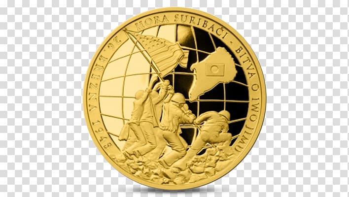 Coin Gold Medal, iwo jima transparent background PNG clipart