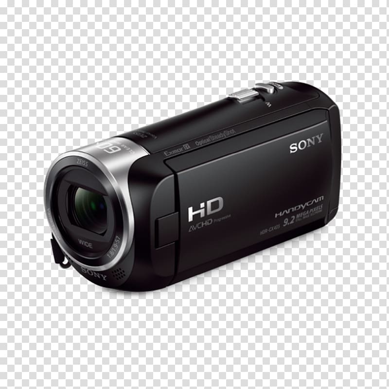 Digital video Video Cameras Sony Handycam HDR-CX405, Camera transparent background PNG clipart