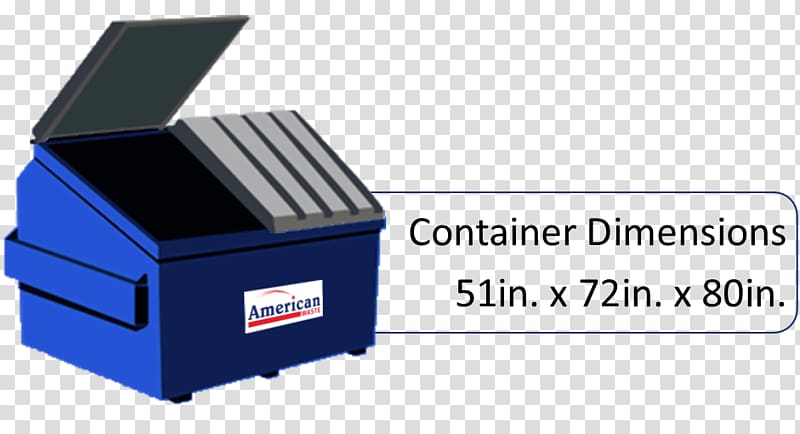 Dumpster Rubbish Bins & Waste Paper Baskets Cubic yard, Waste Containment transparent background PNG clipart