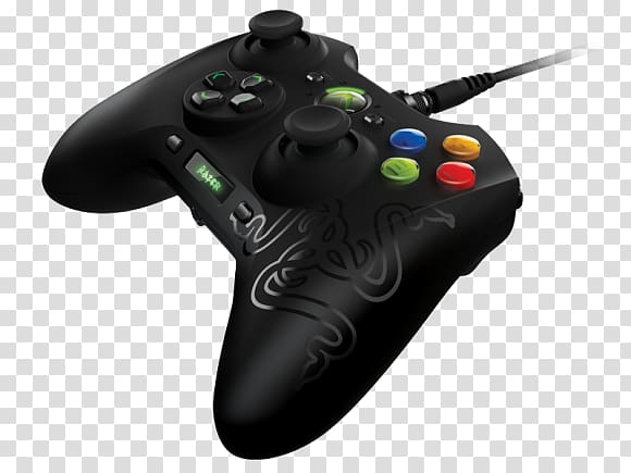 Xbox 360 controller Razer Sabertooth Elite Black Game Controllers, Video Game Console Accessories transparent background PNG clipart