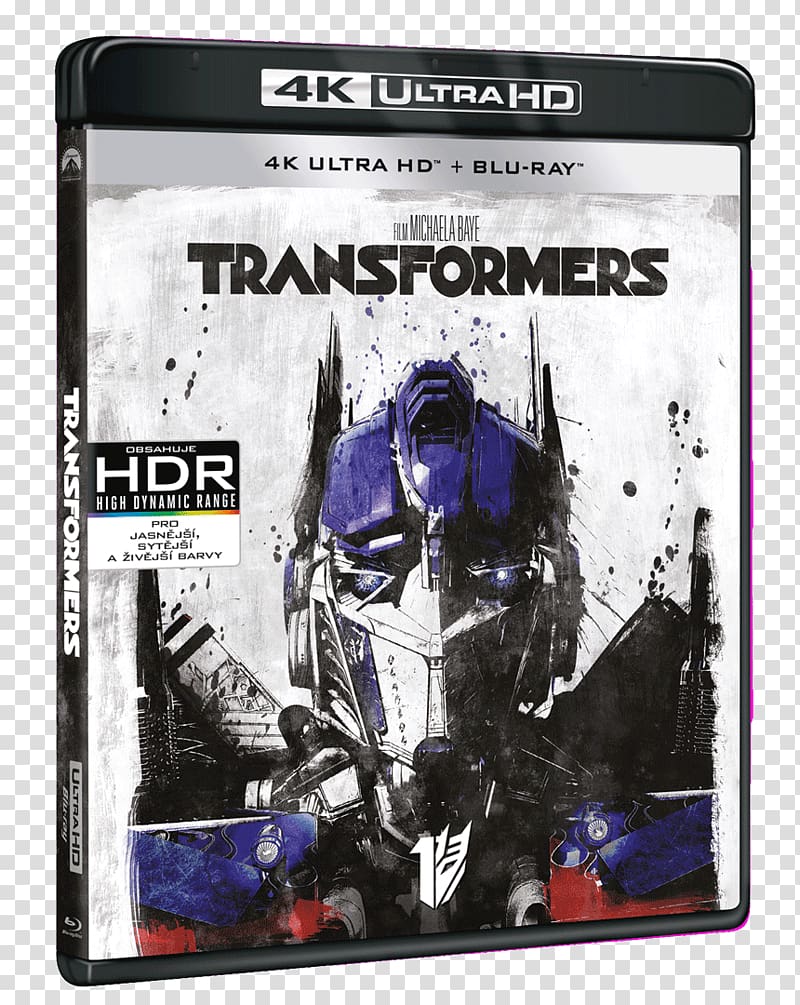 Blu-ray disc Ultra HD Blu-ray Transformers 4K resolution Ultra-high-definition television, transformers car transparent background PNG clipart