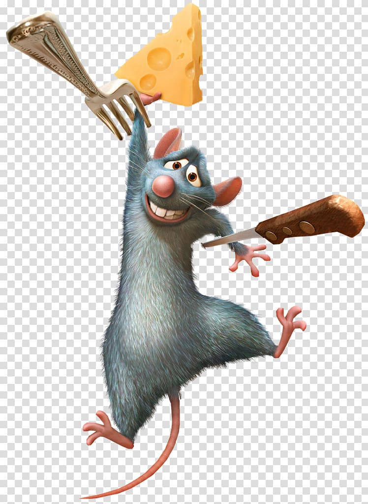 cartoon character mouse , Ratatouille Emile Auguste Gusteau Pixar Film, pixar transparent background PNG clipart