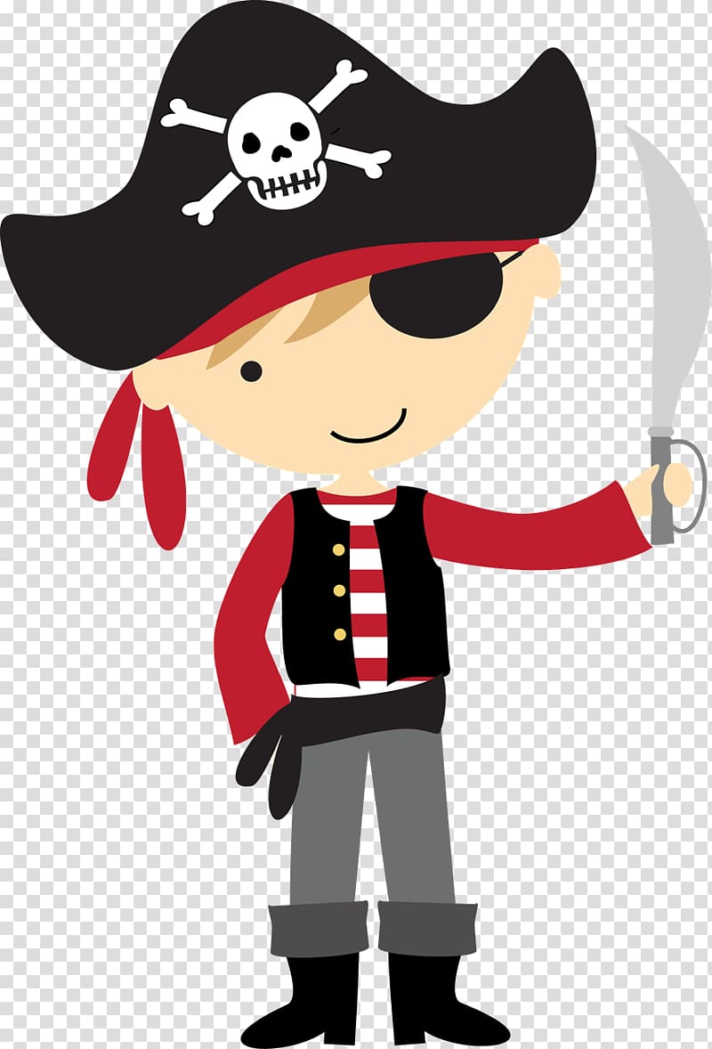 pirate boy illustratio, Children\'s party Birthday Piracy Banner, Pirate transparent background PNG clipart