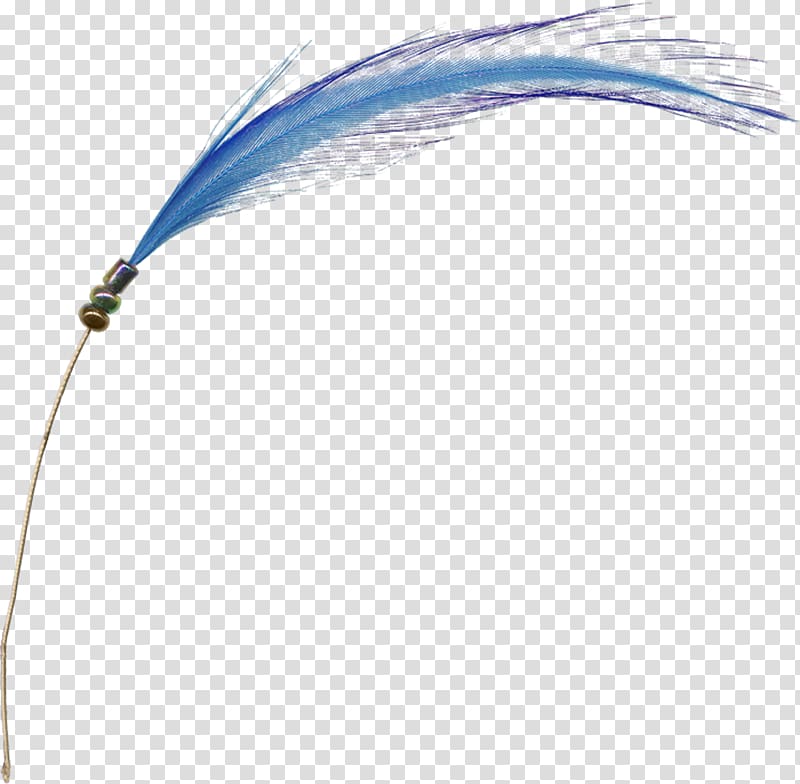 Blue Feather transparent background PNG clipart
