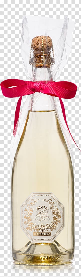 Francis Ford Coppola Winery Sparkling wine Champagne Traditional method, Wine Bottle Gift Ribbons transparent background PNG clipart