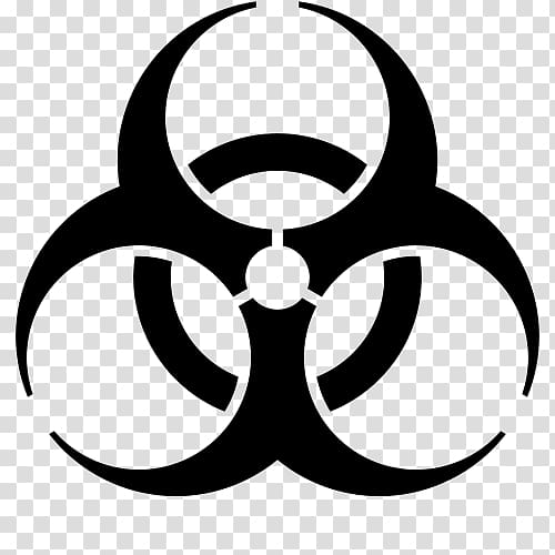Biological hazard Symbol Laboratory Biological warfare, symbol transparent background PNG clipart