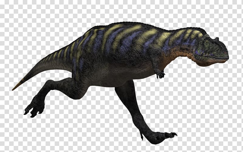 Aucasaurus Tyrannosaurus Carnotaurus Stegosaurus Majungasaurus, jurassic animals transparent background PNG clipart