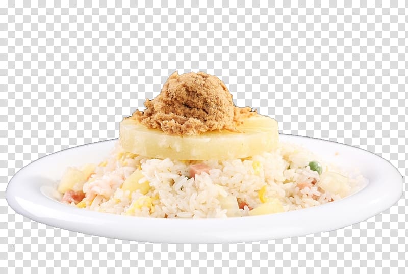 Fried rice Fried noodles Fried chicken Spring roll White rice, Features pineapple fried rice transparent background PNG clipart