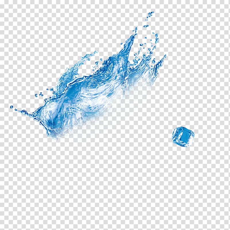 body of water illustration, Water resources Blue, Dynamic cool water transparent background PNG clipart
