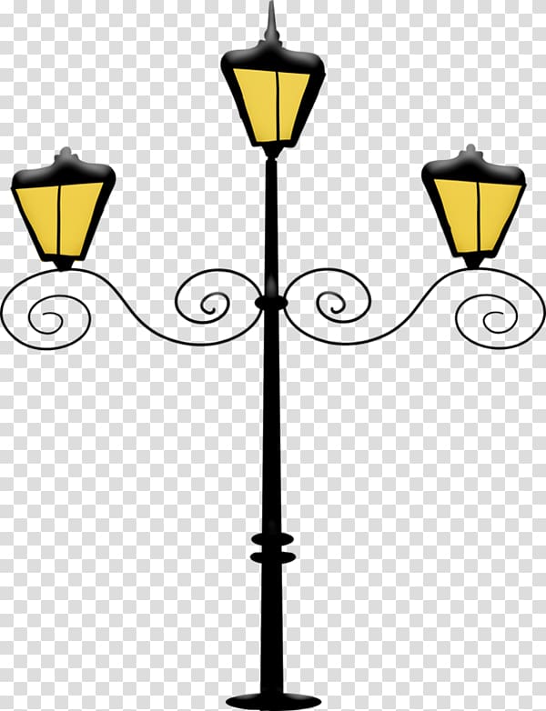Street light Lamp Light fixture, Hand-painted lamps transparent background PNG clipart