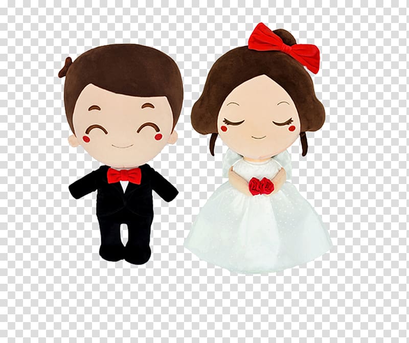 groom and bride illustration, Wedding invitation Marriage Cartoon, Newly married couple transparent background PNG clipart