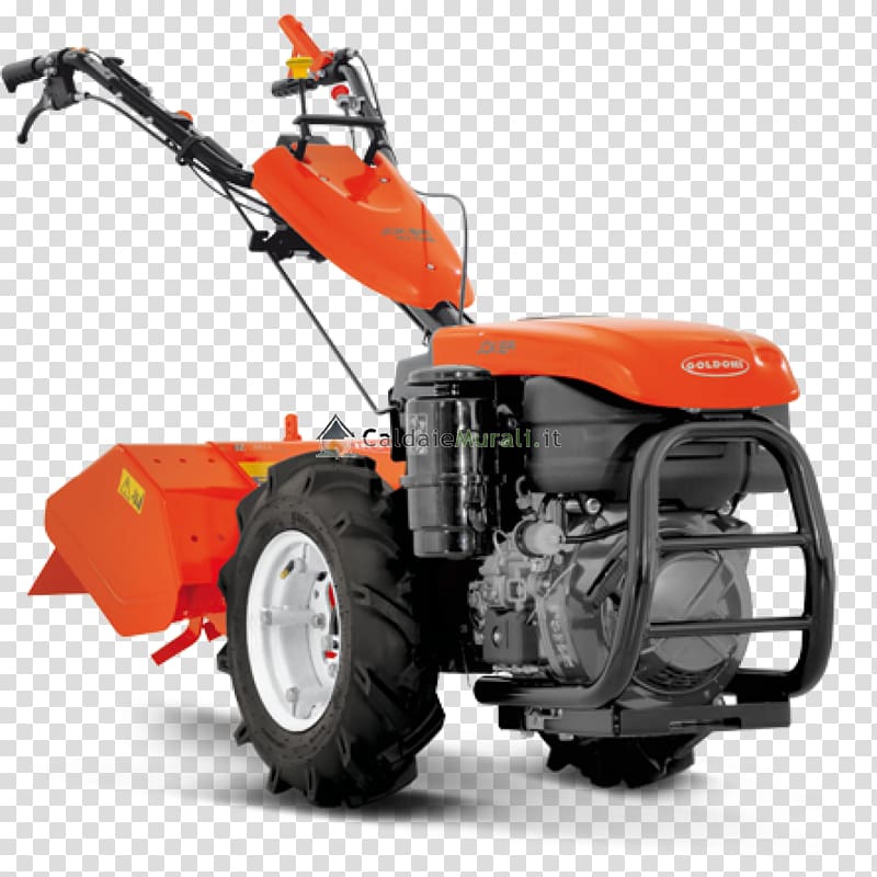 Two-wheel tractor Diesel engine Goldoni Agriculture, tractor transparent background PNG clipart