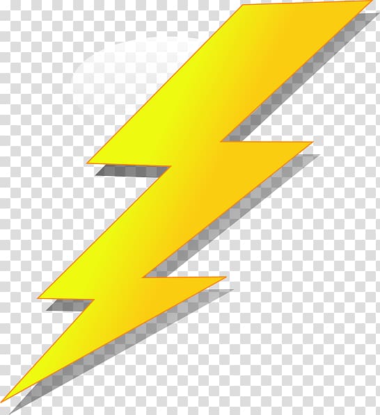 yellow blitz , Lightning strike Cartoon , lighting transparent background PNG clipart