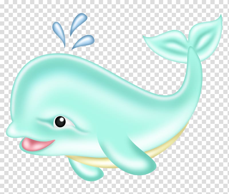 teal whale animated illustration, Drawing Dolphin , Dolphins blowing transparent background PNG clipart