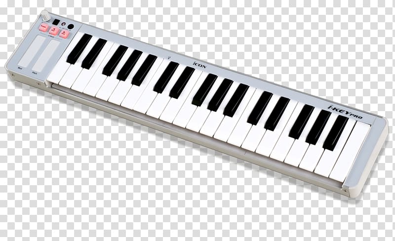 Computer keyboard MIDI keyboard MIDI Controllers Musical keyboard, musical instruments transparent background PNG clipart