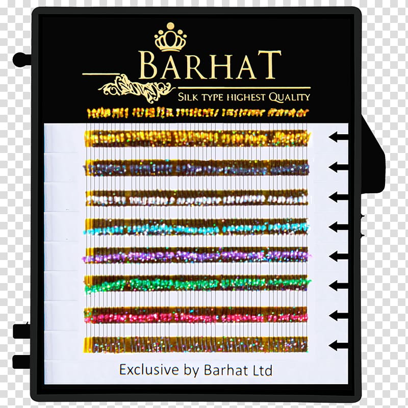 Eyelash extensions Color Barhat Lashes Artificial hair integrations, color bar transparent background PNG clipart