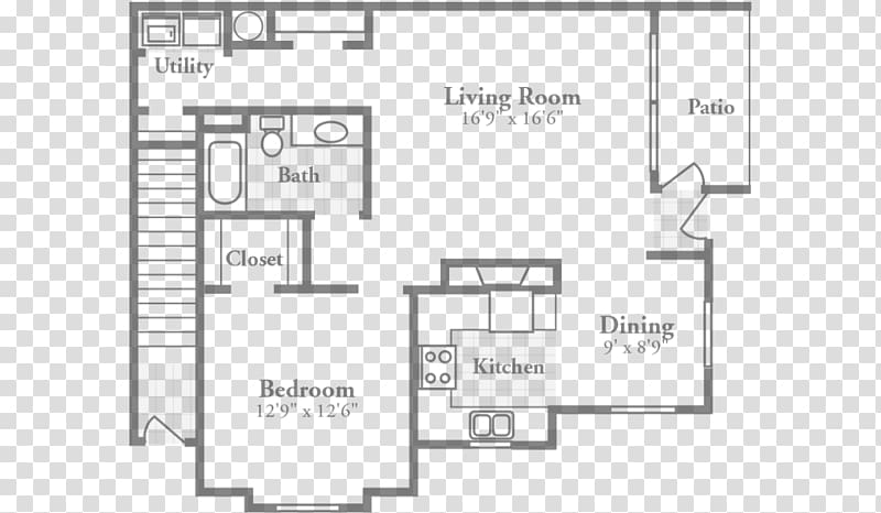 Floor plan Crowne at Old Carolina Apartment Crowne On 10th, apartment transparent background PNG clipart