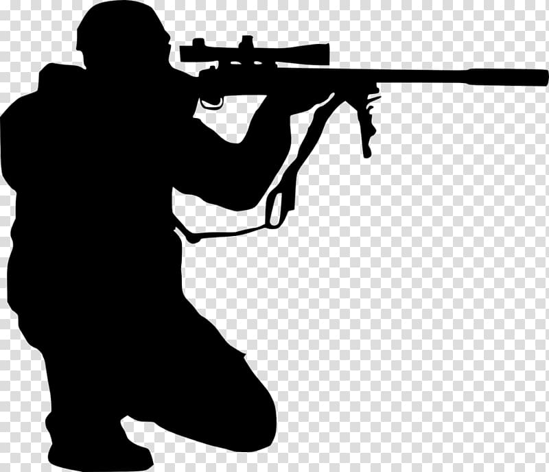 Sniper rifle Firearm Weapon Air gun, six transparent background PNG clipart