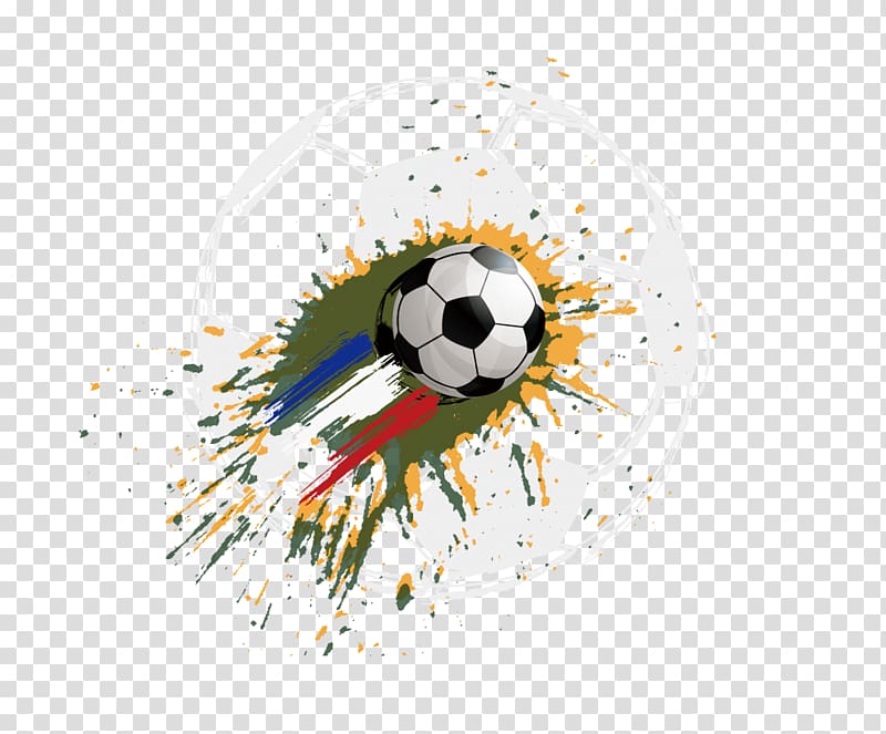 soccer ball illustration, Football Graphic design, Football splash transparent background PNG clipart