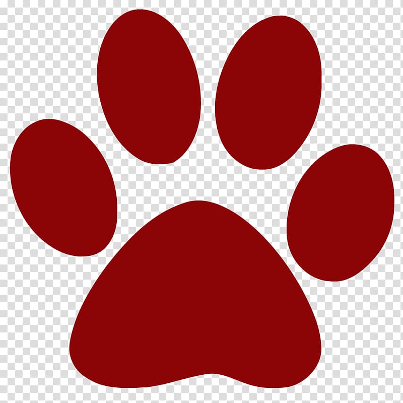 Dog Paw , red paw transparent background PNG clipart