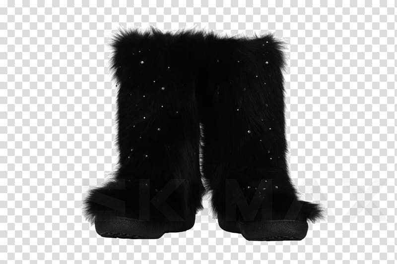 Snow boot Fur clothing Red fox Dog, black Fox transparent background PNG clipart