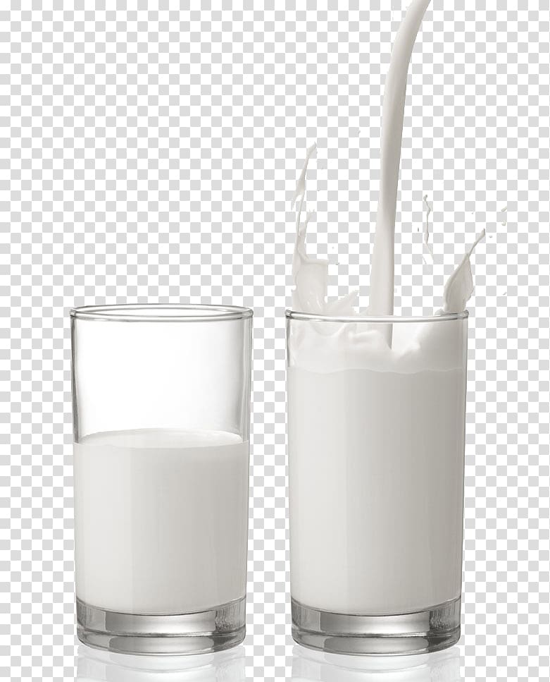 two glass of milk, Plant milk Glass Cup Dairy product, Two glasses of milk transparent background PNG clipart