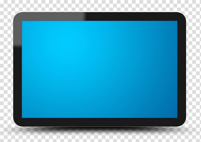 Computer Monitors Display device Electric blue Teal, technology frame transparent background PNG clipart