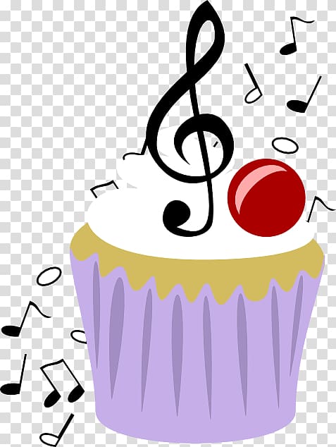 Clef Musical note Treble Sol anahtarı, cupcakes scratch marks transparent background PNG clipart