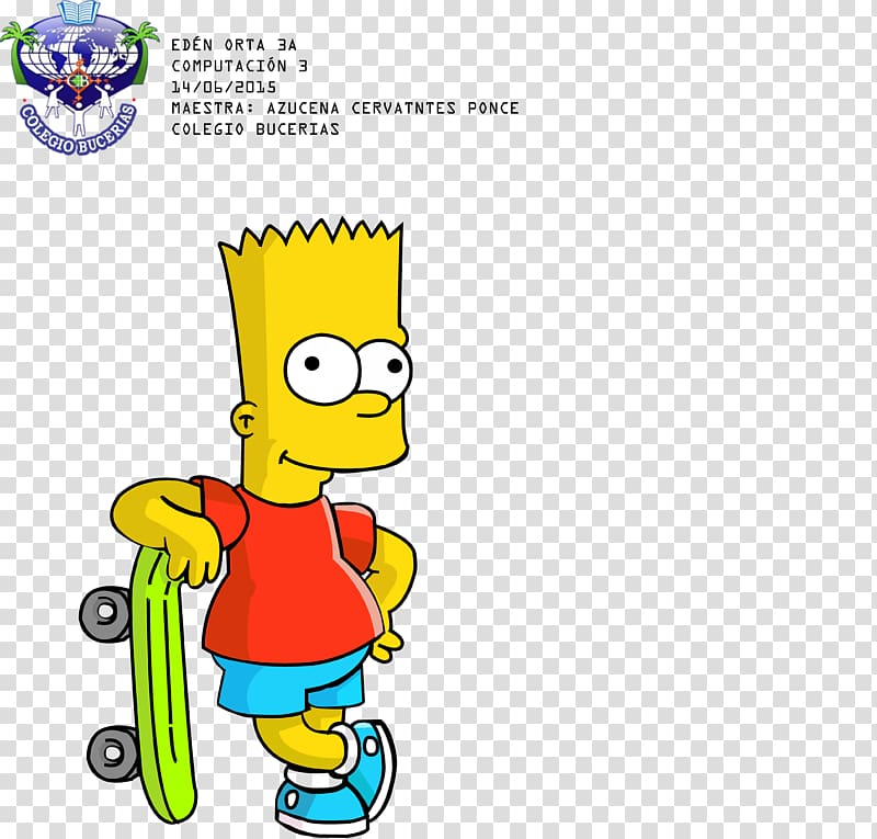 Bart Simpson Homer Simpson Grampa Simpson The Simpsons: Bart's Nightmare Lisa Simpson, Bart Simpson transparent background PNG clipart