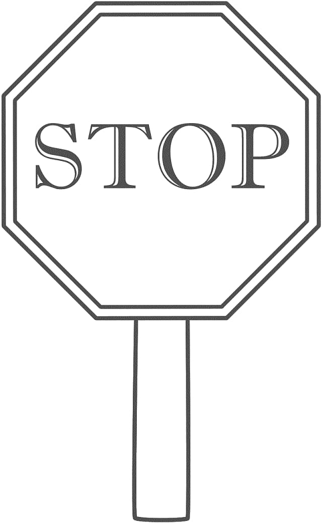 Stop sign Black and white , Cartoon Bus Stop transparent background PNG clipart