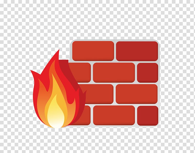 Firewall Computer Icons Virtual private network Computer security , red flame with wall transparent background PNG clipart