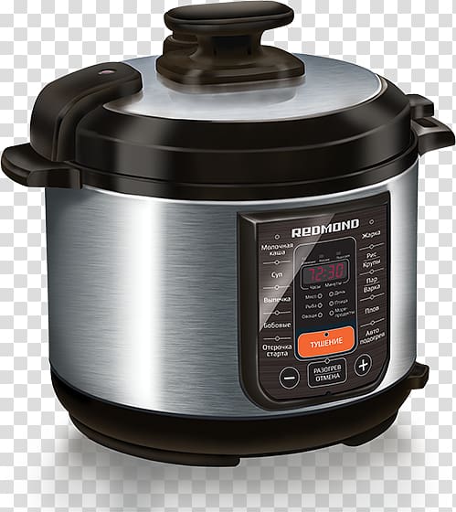 Multicooker Rice Cookers Redmond Pressure cooker Pressure cooking, kitchen appliances transparent background PNG clipart