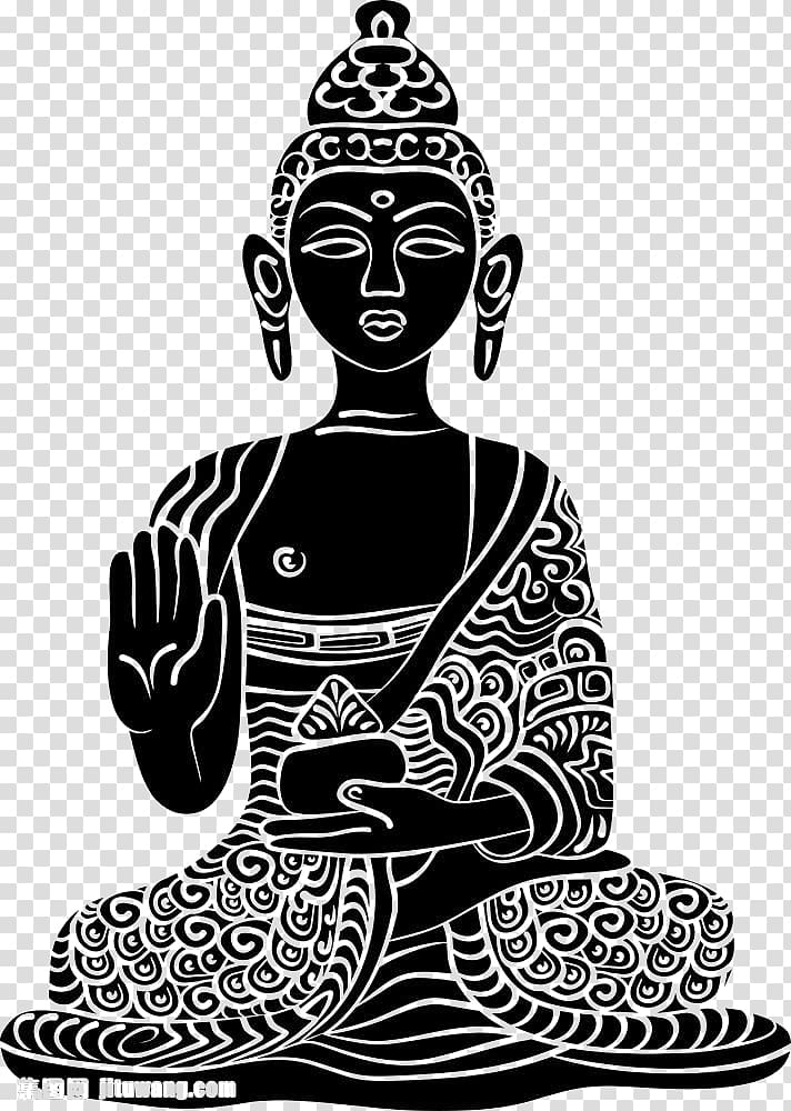 Black and White Buddha Drawing - Get Coloring Pages-omiya.com.vn