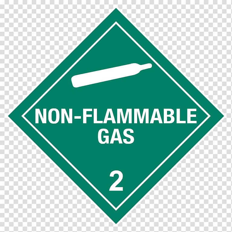 HAZMAT Class 2 Gases Dangerous goods Combustibility and flammability Placard, others transparent background PNG clipart