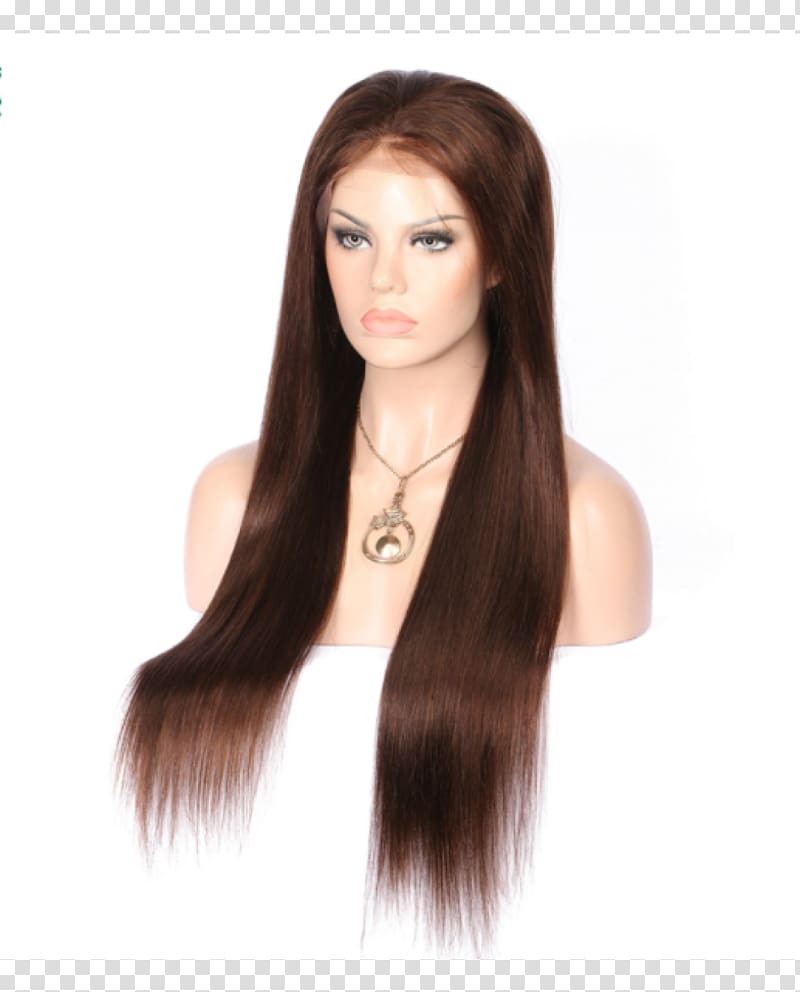 Brown hair Lace wig Cosmetologist, front wigs material transparent background PNG clipart