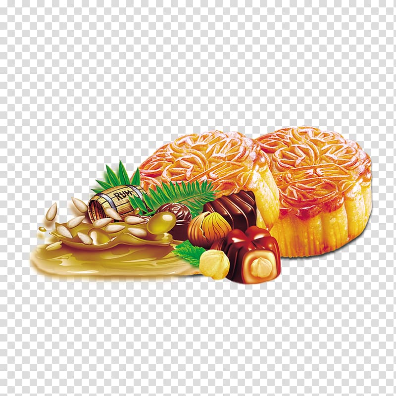 Mooncake Chocolate cake Mid-Autumn Festival, moon cake transparent background PNG clipart